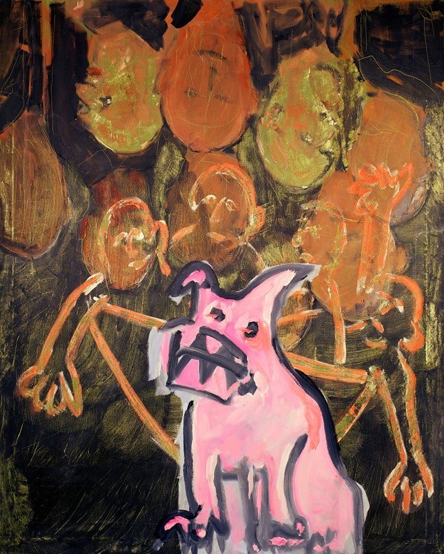 o.T., Acryl auf Baumwolle, 141x113 cm, 2015